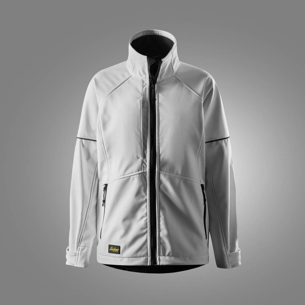 Snickers 1257 Allroundwork Softshell Dameswerkjas 0904 White Black