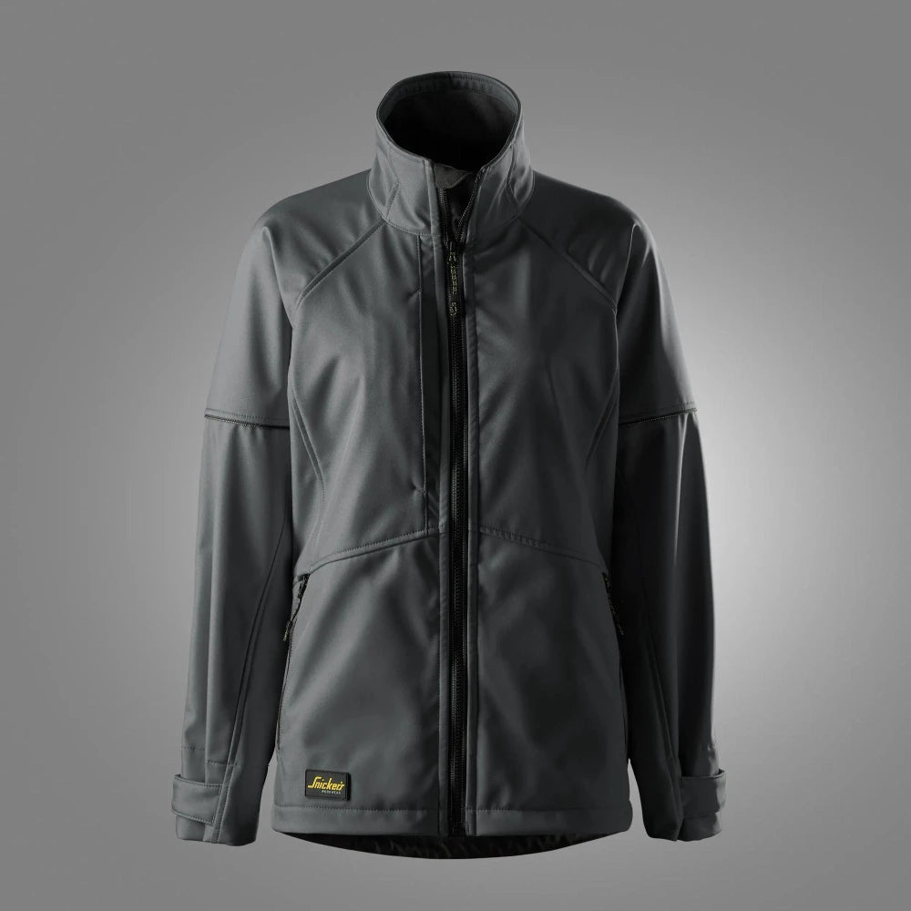 Snickers 1257 Allroundwork Softshell Dameswerkjas 5804 Steel Grey Black