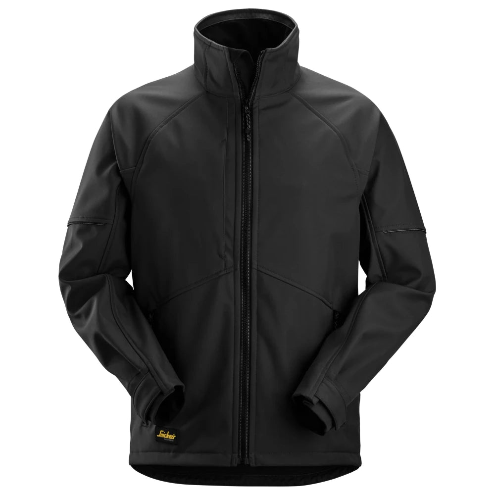 Snickers 1258 Allroundwork Softshell Werkjas 0404 Black Black