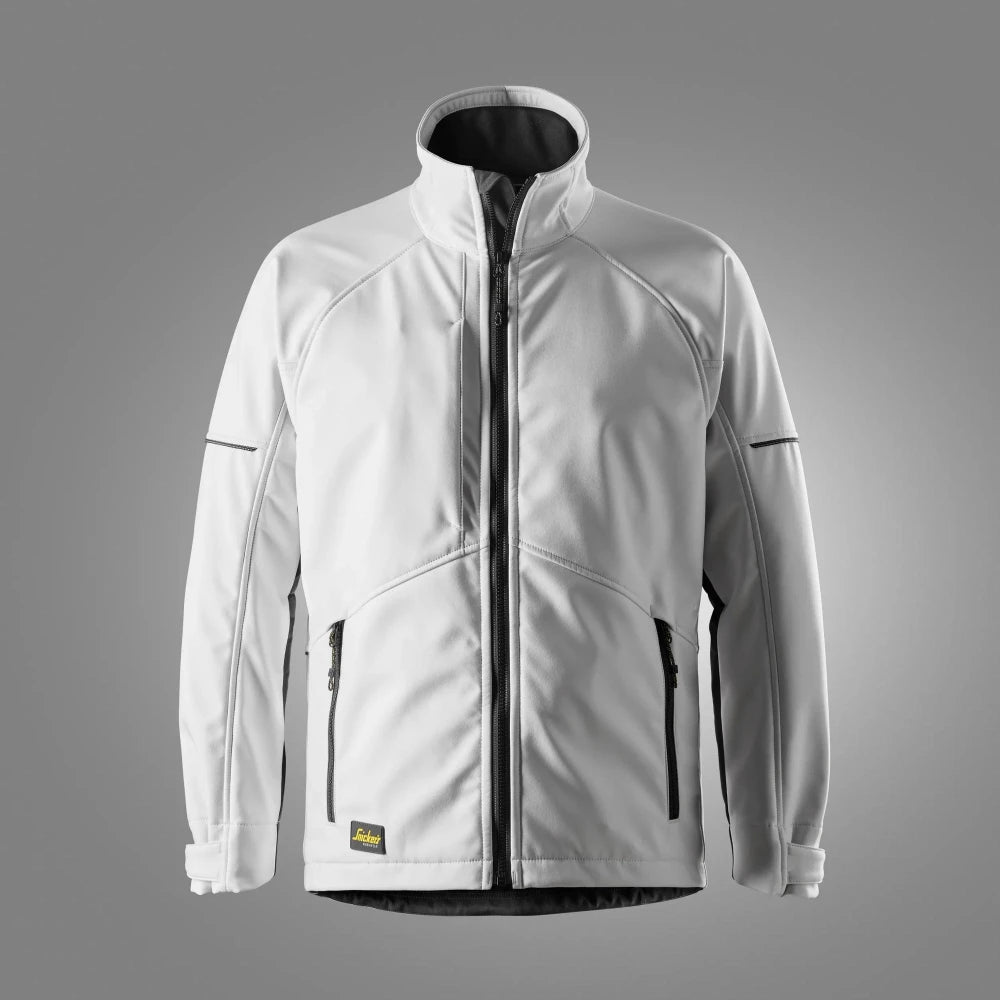 Snickers 1258 Allroundwork Softshell Werkjas 0904 White Black