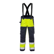 Fristads Flame High Vis Winterbroek Klasse 2 2588 Flam High Vis Geel Marineblauw