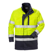 Fristads Flame High Vis Winterparka Klasse 3 4589 Flam High Vis Geel Marineblauw