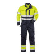 Fristads Flame High Vis Overall Klasse 3 8084 Flam High Vis Geel Marineblauw