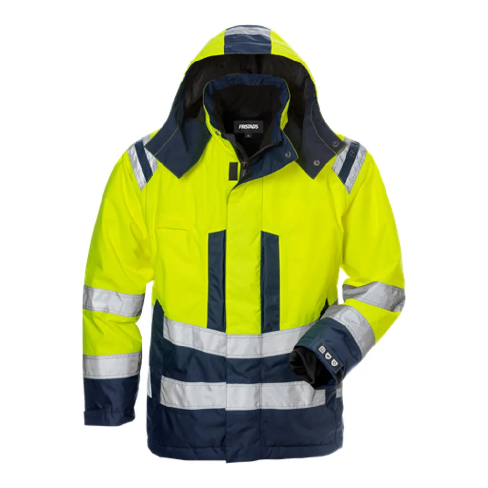 Fristads High Vis Airtech® Winterjack Dames Klasse 3 4037 Gtt High Vis Geel Marineblauw
