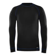 Fristads T-Shirt Lange Mouwen Van Merinowol 7517 Mw Zwart