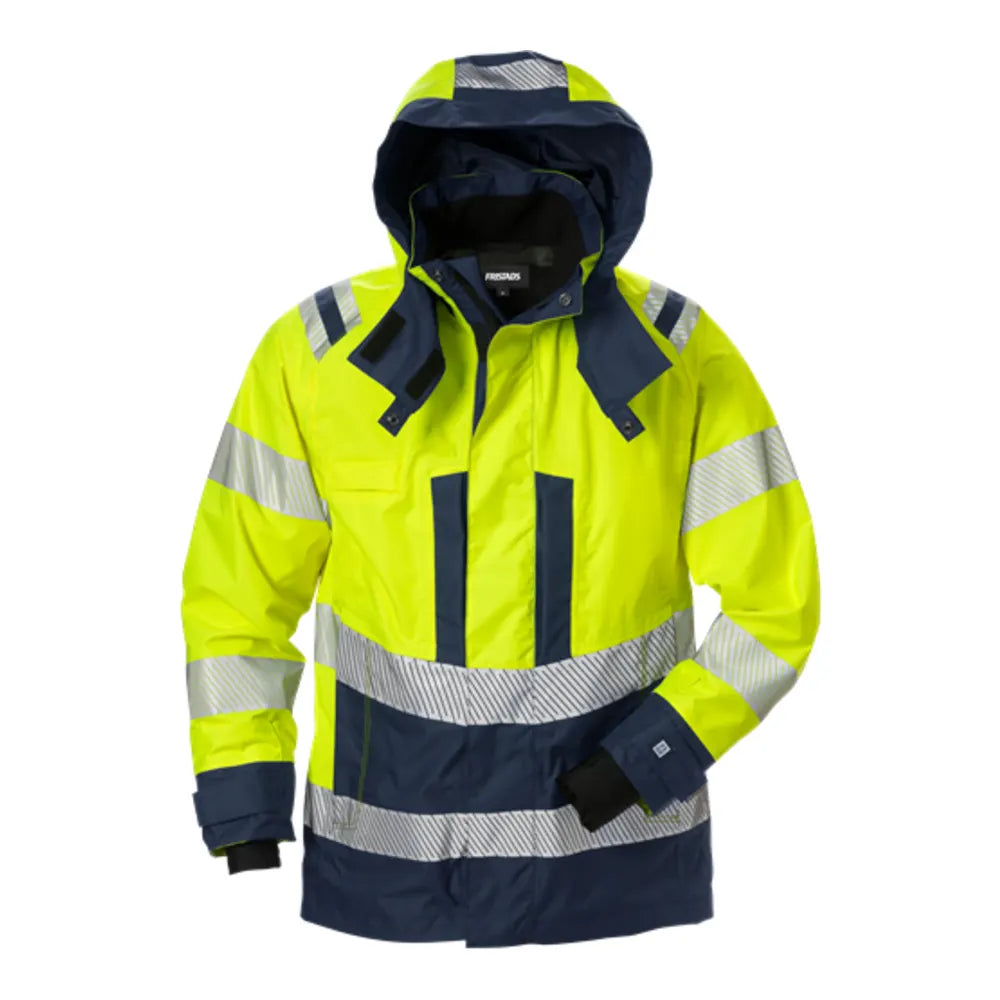 Fristads High Vis Airtech® Shelljack Dames Klasse 3 4518 Gtt High Vis Geel Marineblauw
