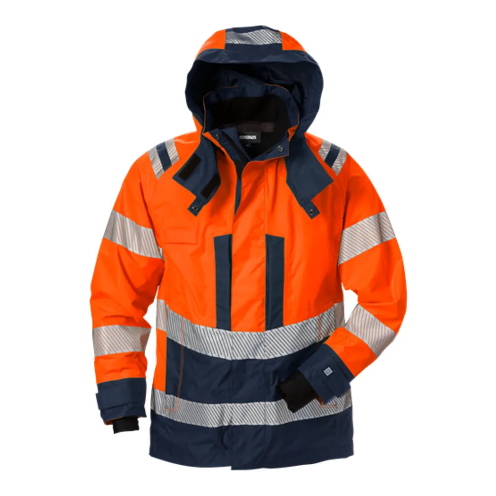 Fristads High Vis Airtech® Shelljack Dames Klasse 3 4518 Gtt High Vis Oranje Marineblauw