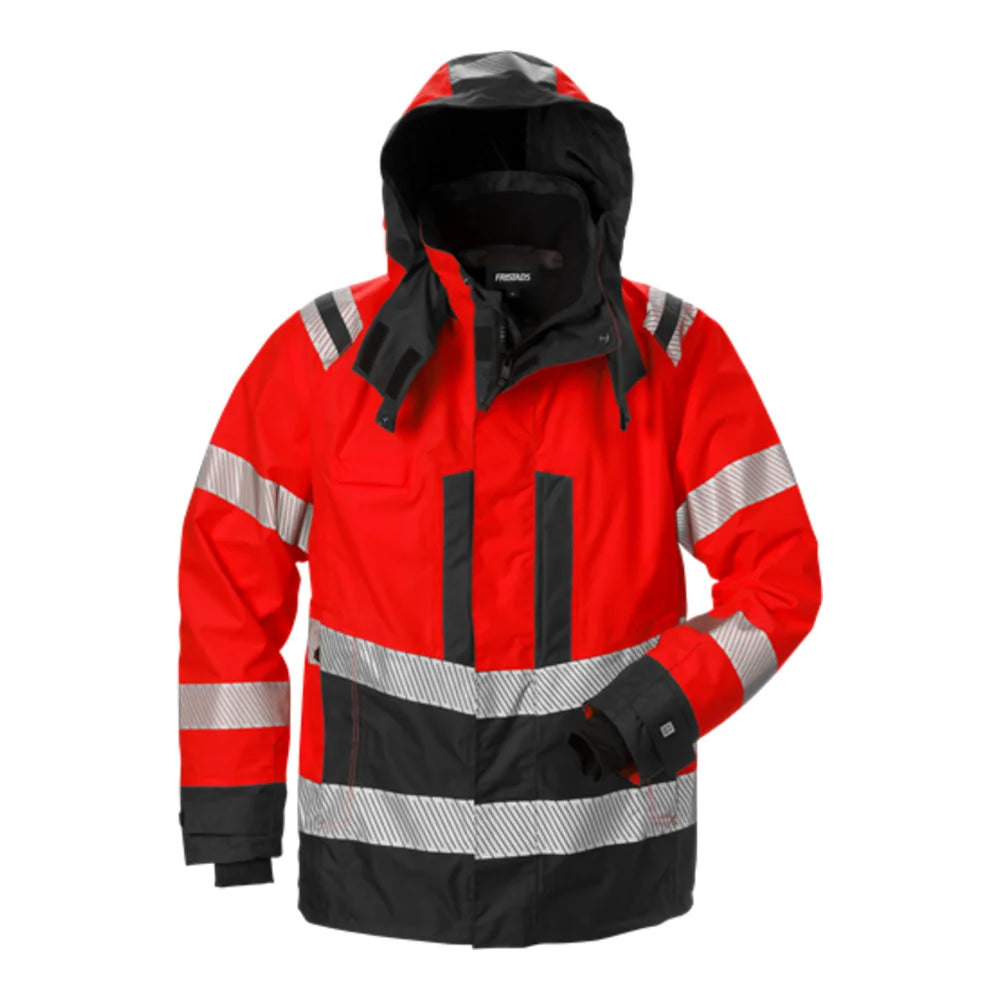 Fristads High Vis Airtech® Shelljack Klasse 3 4515 Gtt High Vis Rood Zwart