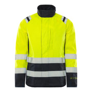 Fristads Flamestat High Vis Softshelljack Klasse 3 4016 Fss High Vis Geel Marineblauw