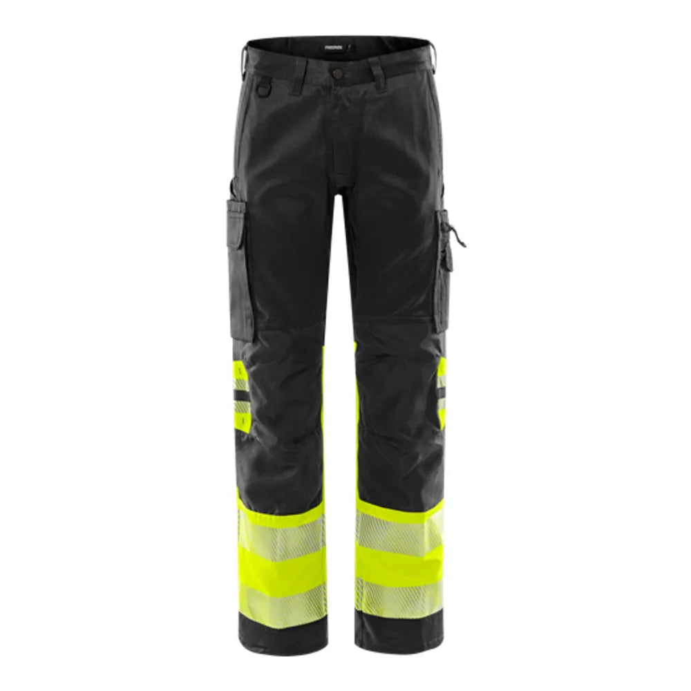Fristads High Vis Broek Stretch Klasse 1 2705 Plu High Vis Geel Zwart