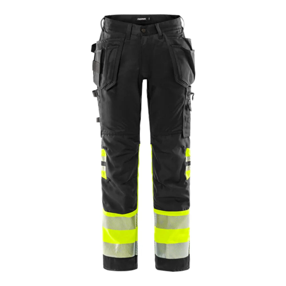 Fristads High Vis Werkbroek Stretch Klasse 1 2706 Plu High Vis Geel Zwart