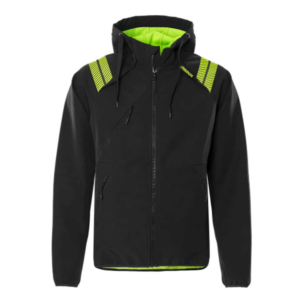 Fristads Softshelljack Met Capuchon 7461 Gbon Zwart