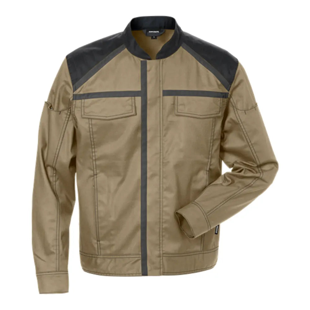 Fristads Jack 4555 Stfp Khaki Zwart