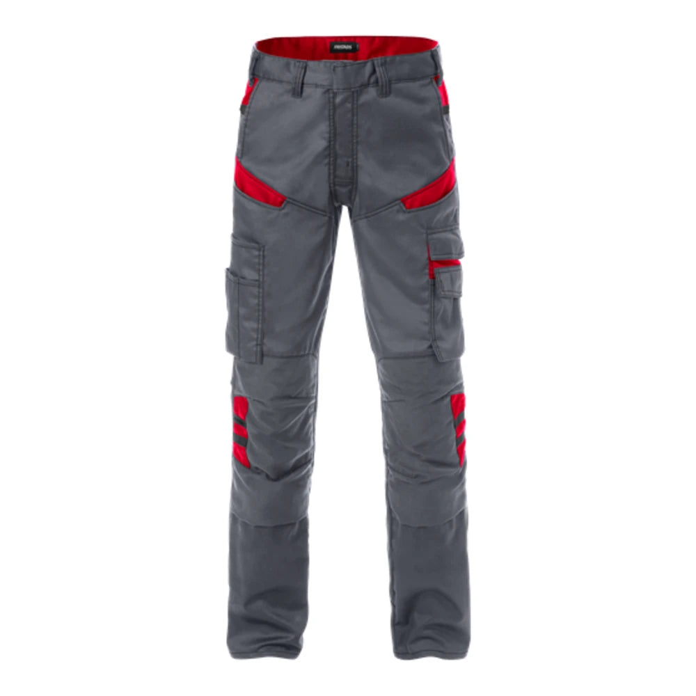 Fristads Broek 2555 Stfp Grijs Rood