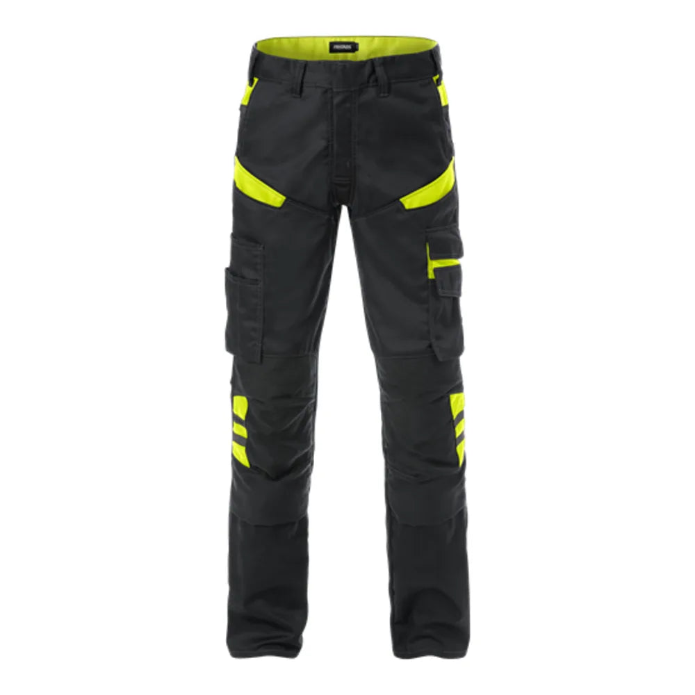 Fristads Broek 2555 Stfp Zwart Geel