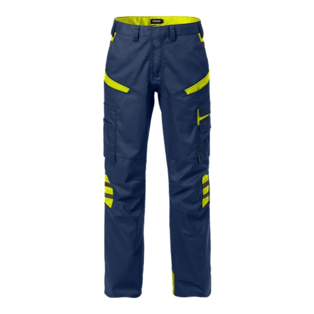 Fristads Broek Dames 2554 Stfp Marineblauw Geel