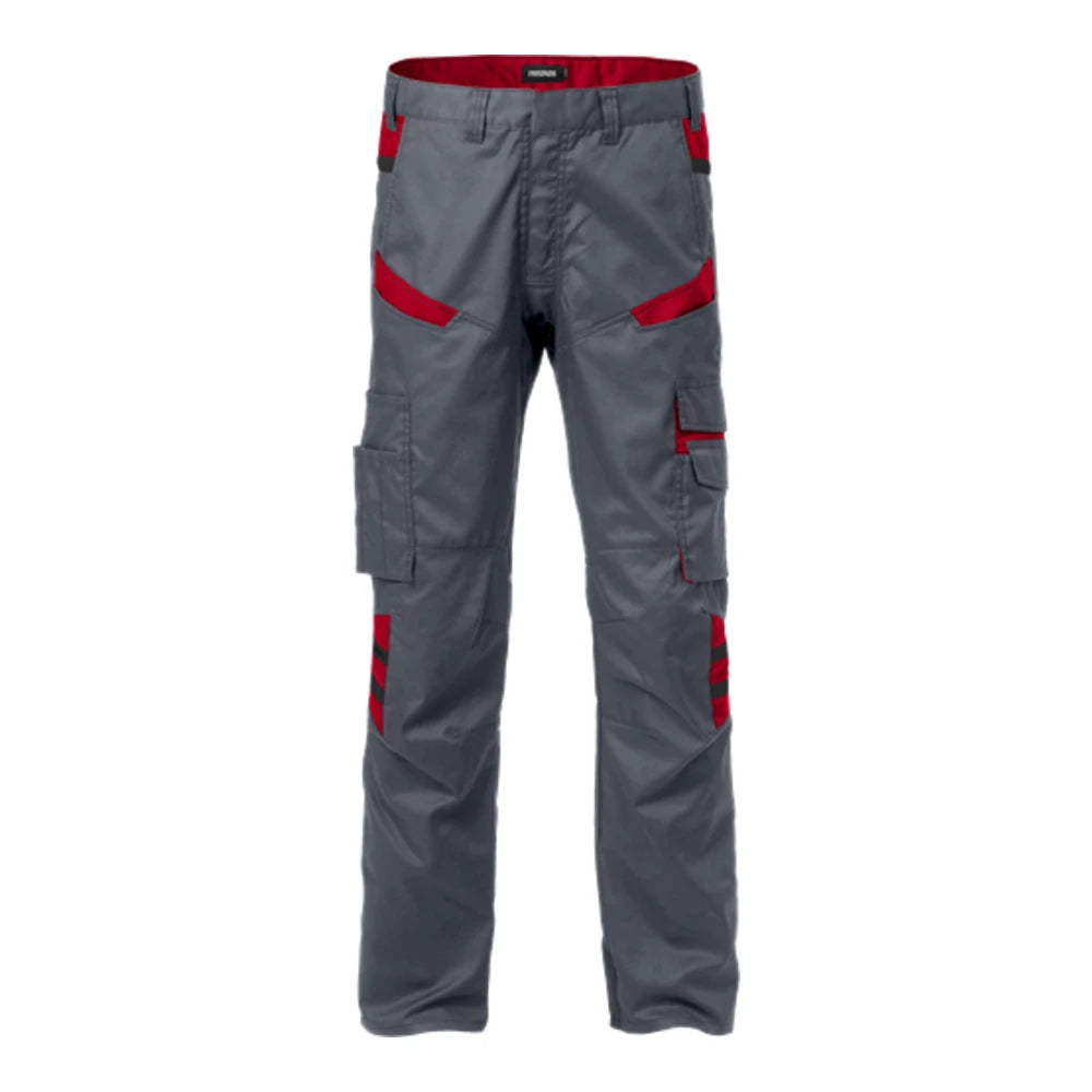 Fristads Broek 2552 Stfp Grijs Rood