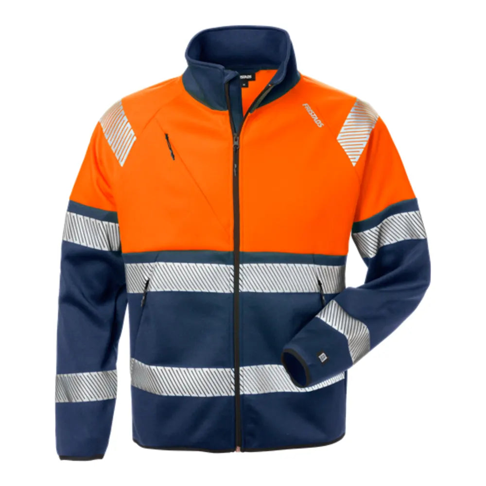 Fristads High Vis Sweatjack Klasse 1 4517 Ssl High Vis Oranje Marineblauw