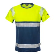 Fristads High Vis T-Shirt Klasse 1 7518 Thv High Vis Geel Marineblauw