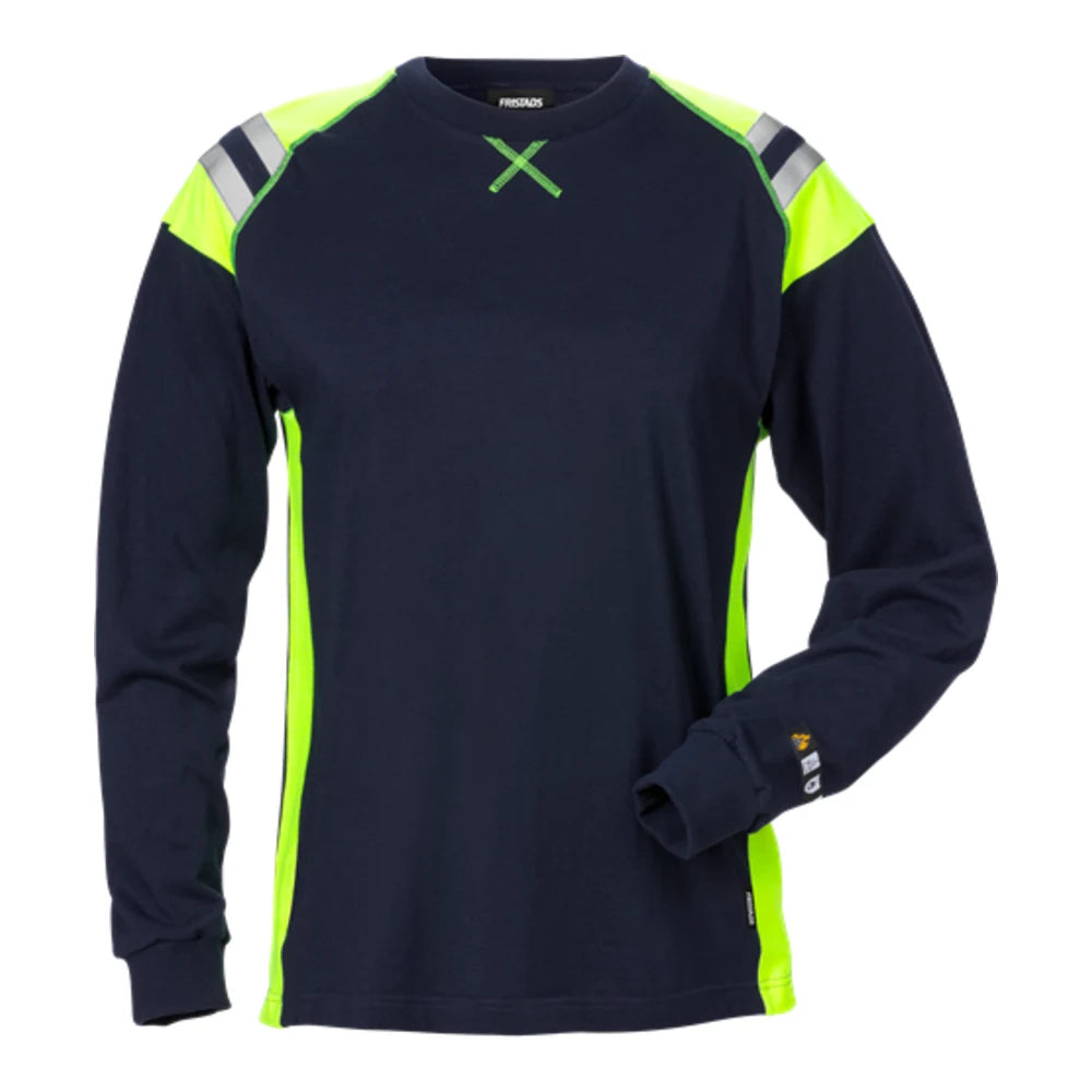 Fristads Flamestat T-Shirt Lange Mouwen Dames 7098 Tflh Marineblauw