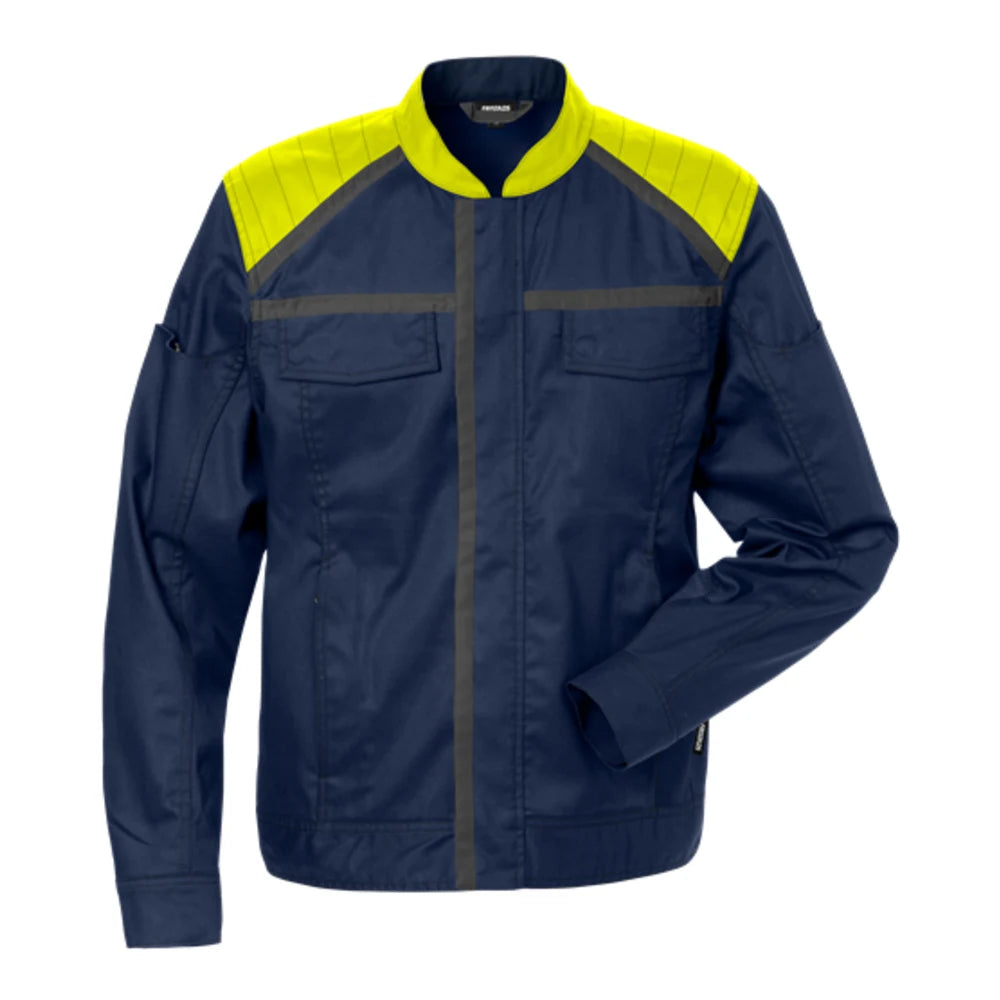 Fristads Jack Dames 4556 Stfp Marineblauw Geel