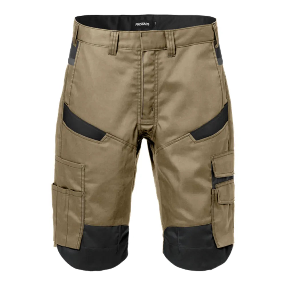 Fristads Korte Broek 2562 Stfp Khaki Zwart
