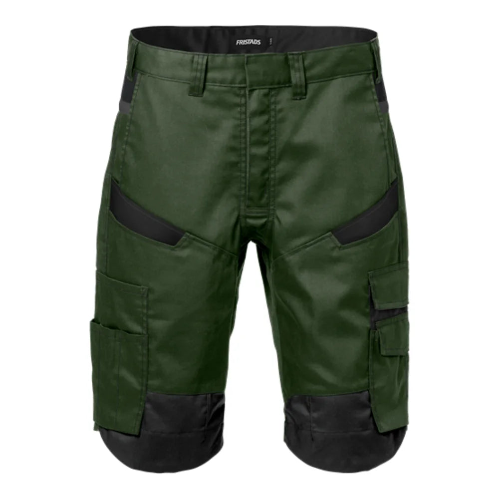 Fristads Korte Broek 2562 Stfp Legergroen Zwart