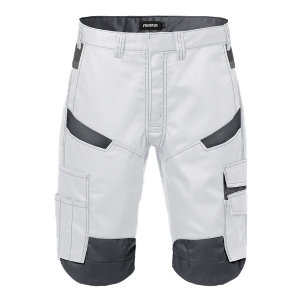 Fristads Korte Broek 2562 Stfp Wit Grijs