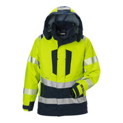 Fristads Flamestat High Vis Gore-Tex Pyrad® Shelljack Dames Klasse 3 4195 Gxe High Vis Geel Marineblauw