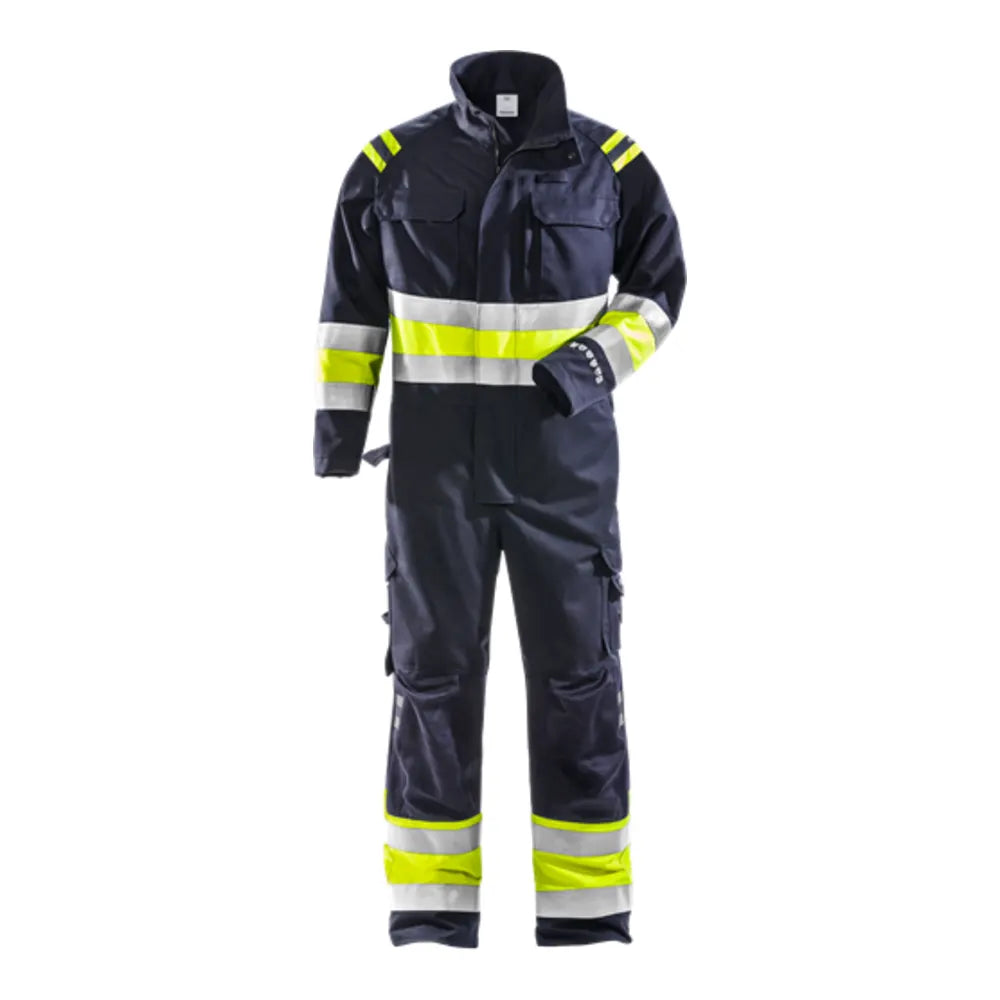 Fristads Flamestat High Vis Overall Klasse 1 8174 Aths High Vis Geel Marineblauw