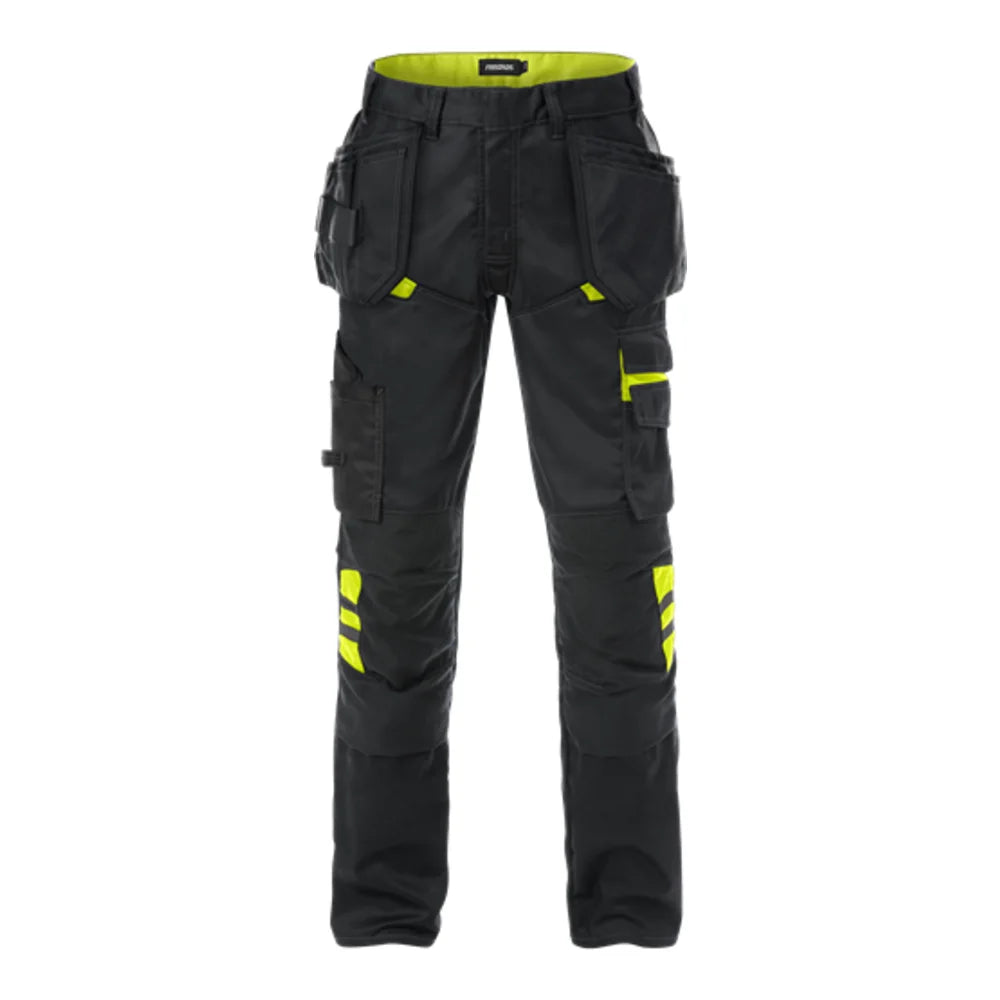 Fristads Werkbroek 2595 Stfp Zwart Geel