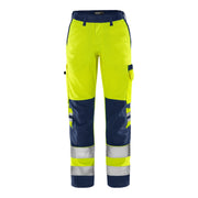 Fristads High Vis Green Broek Dames Klasse 2 2642 Gplu High Vis Geel Marineblauw