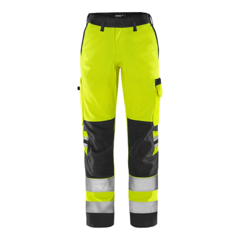 Fristads High Vis Green Broek Dames Klasse 2 2642 Gplu High Vis Geel Zwart