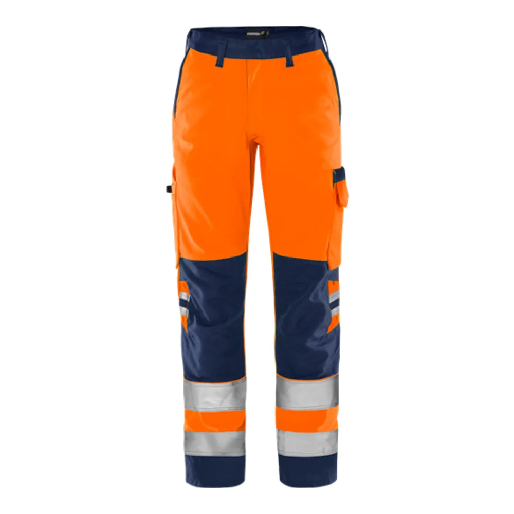 Fristads High Vis Green Broek Dames Klasse 2 2642 Gplu High Vis Oranje Marineblauw