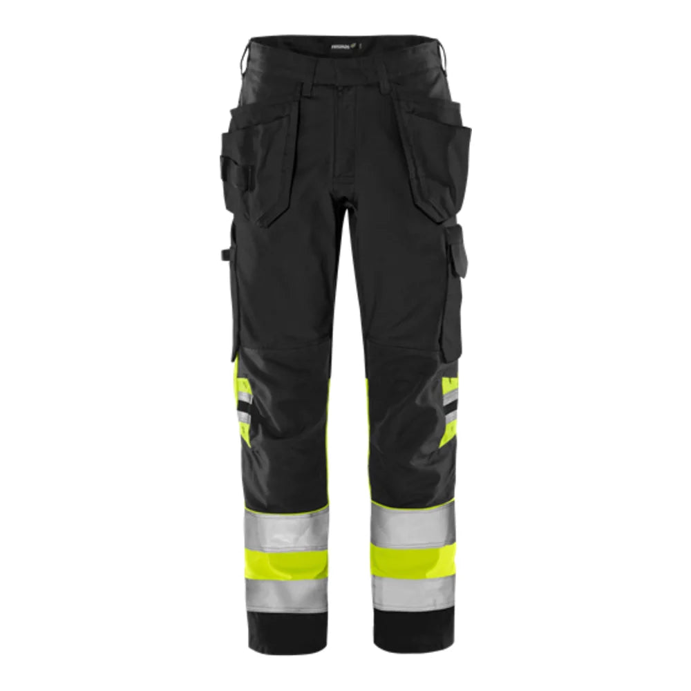 Fristads High Vis Green Werkbroek Klasse 1 2640 Gplu High Vis Geel Zwart
