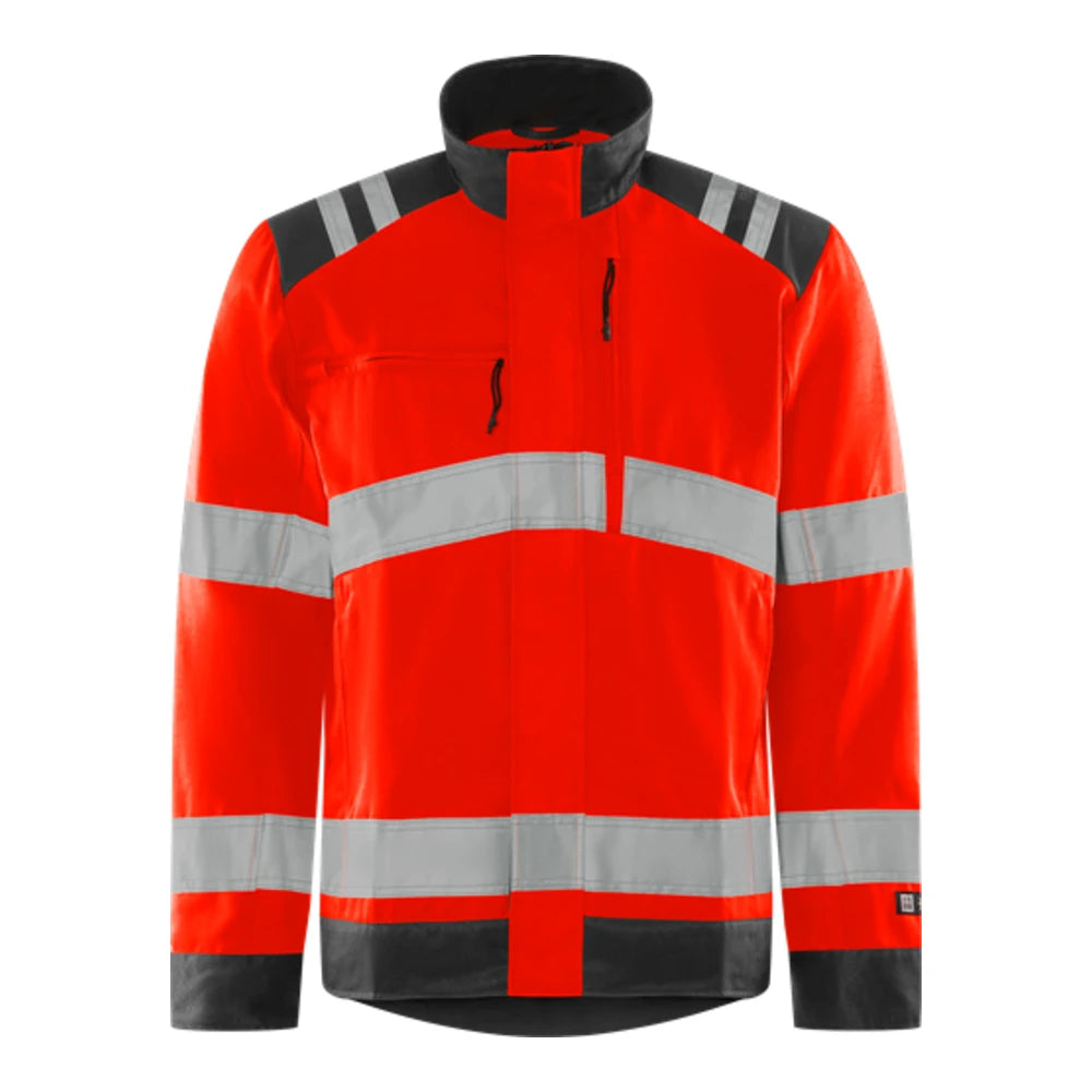 Fristads High Vis Green Jack Klasse 3 4067 Gplu High Vis Rood Zwart