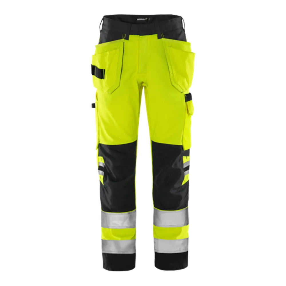 Fristads High Vis Green Werkbroek Klasse 2 2641 Gplu High Vis Geel Zwart