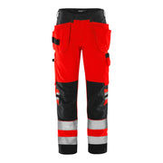 Fristads High Vis Green Werkbroek Klasse 2 2641 Gplu High Vis Rood Zwart
