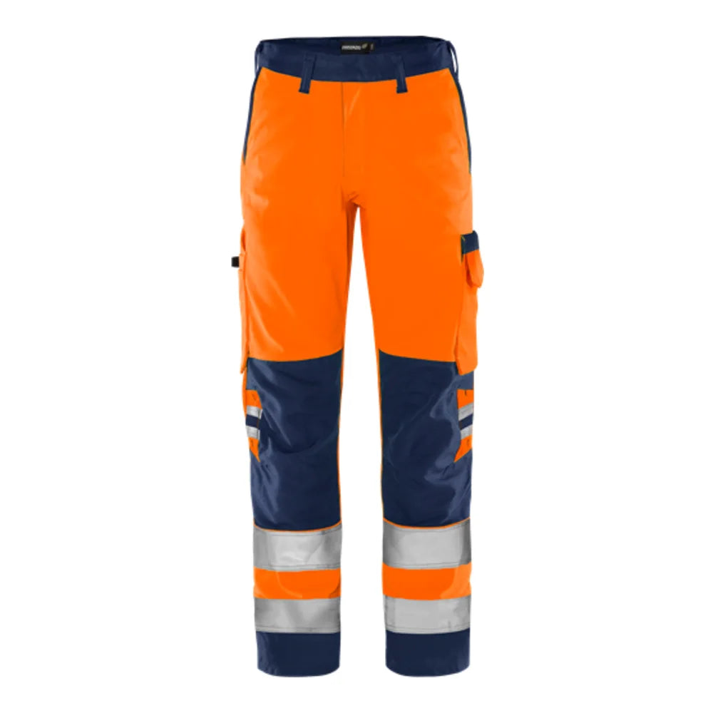 Fristads High Vis Green Broek Klasse 2 2651 Gplu High Vis Oranje Marineblauw