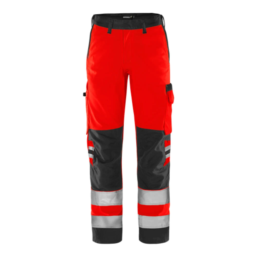 Fristads High Vis Green Broek Klasse 2 2651 Gplu High Vis Rood Zwart