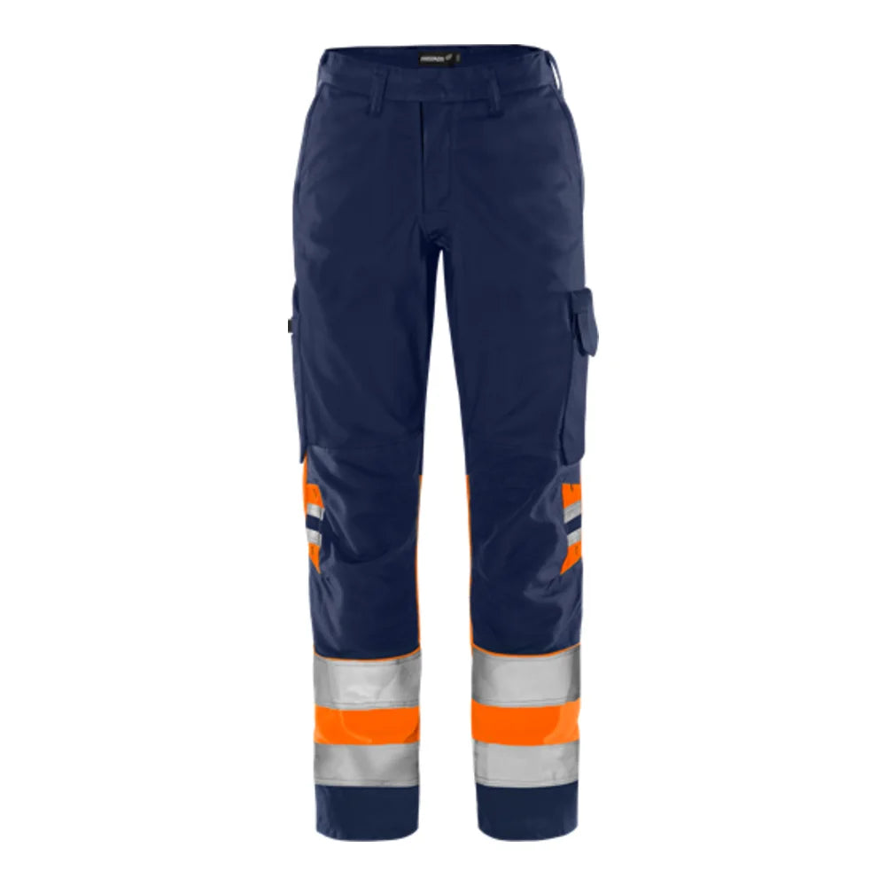 Fristads High Vis Green Broek Dames Klasse 1 2652 Gplu High Vis Oranje Marineblauw