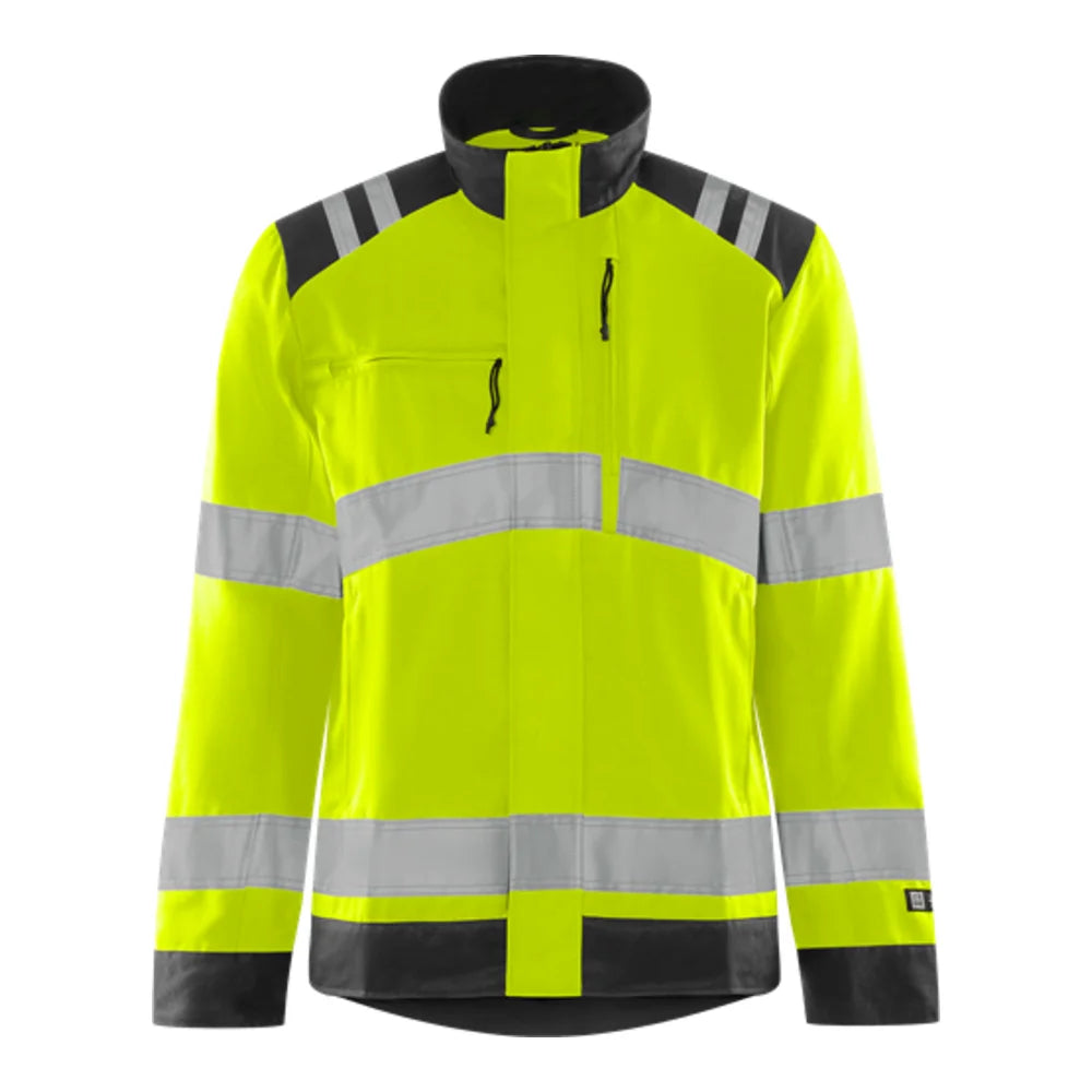 Fristads High Vis Green Jack Dames Klasse 3 4068 Gplu High Vis Geel Zwart