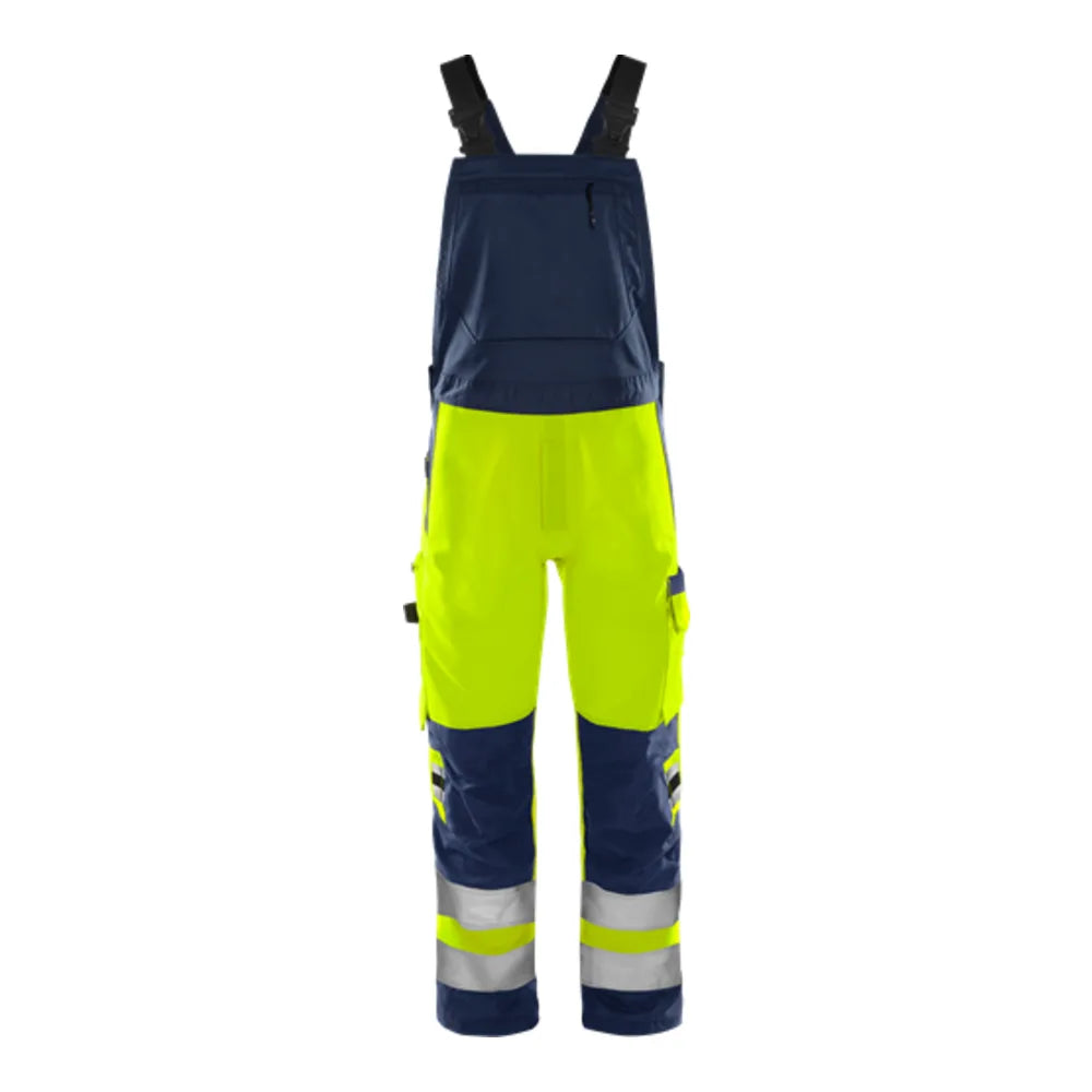 Fristads High Vis Green Amerikaanse Overall Klasse 2 1030 Gplu High Vis Geel Marineblauw