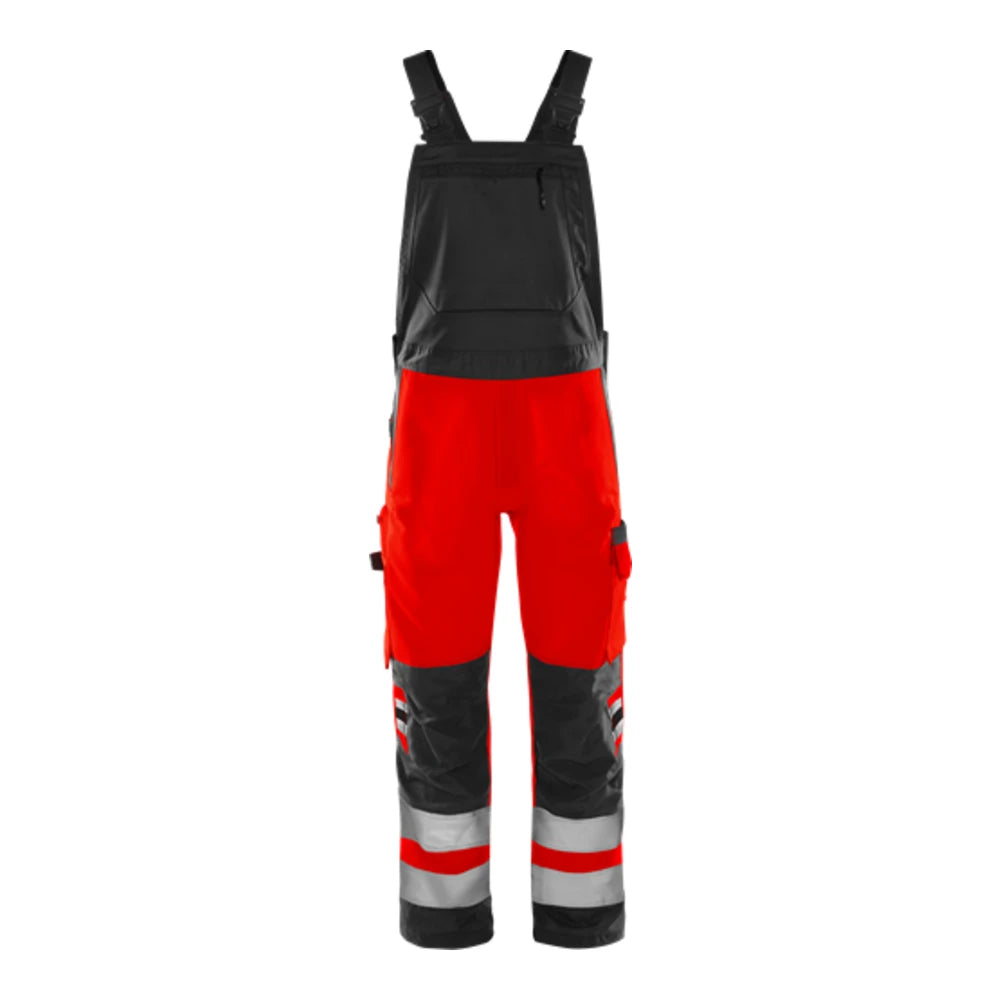 Fristads High Vis Green Amerikaanse Overall Klasse 2 1030 Gplu High Vis Rood Zwart