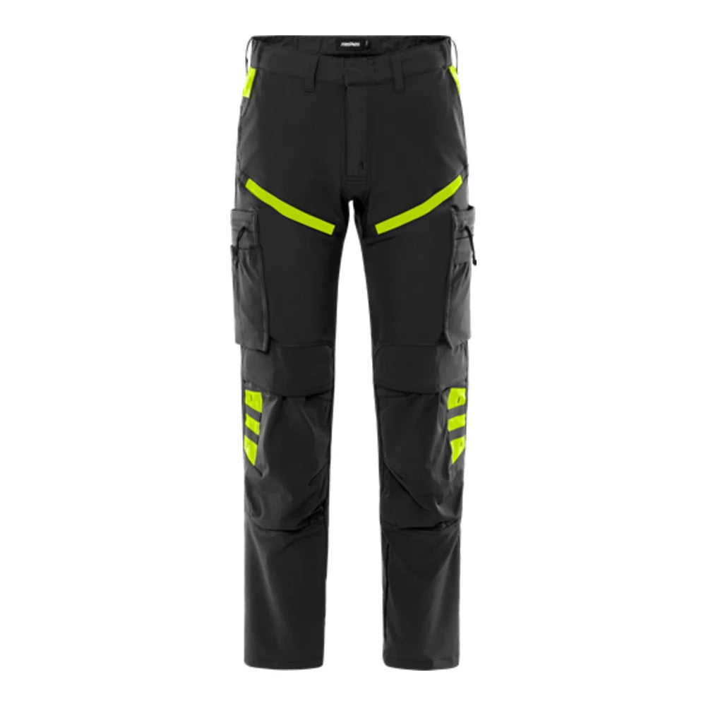 Fristads Stretch Werkbroek 2653 Lws Zwart Geel