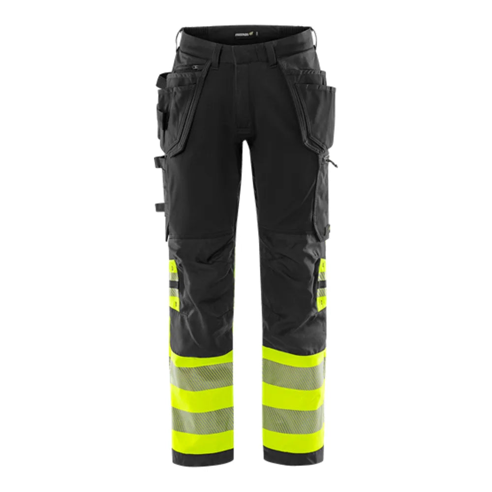 Fristads High Vis Green Werkbroek Stretch Klasse 1 2643 Gstp High Vis Geel Zwart