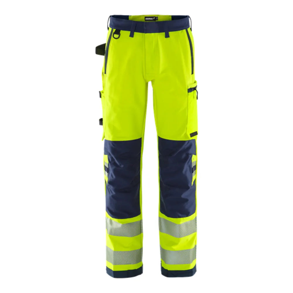 Fristads High Vis Green Broek Klasse 2 2645 Gstp High Vis Geel Marineblauw