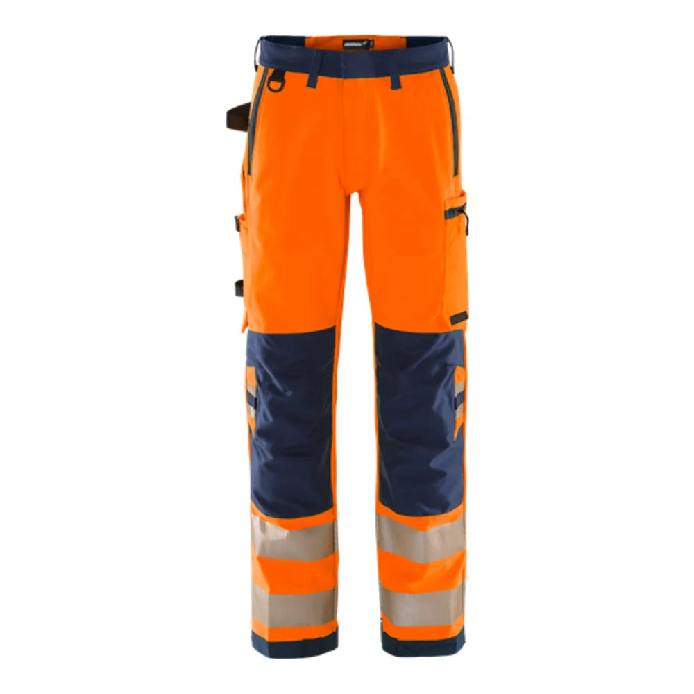 Fristads High Vis Green Broek Klasse 2 2645 Gstp High Vis Oranje Marineblauw