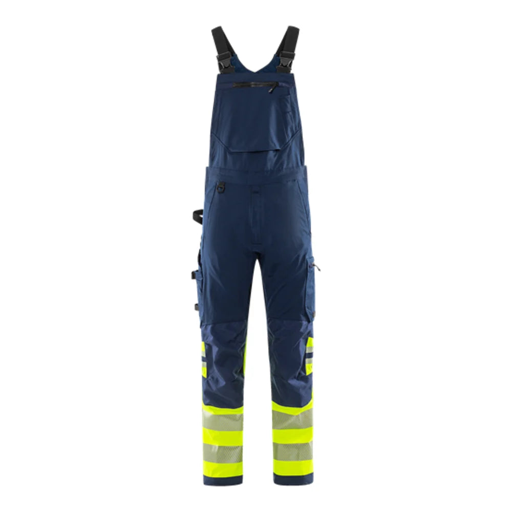 Fristads High Vis Green Amerikaanse Overall Stretch Klasse 1 1032 Gstp High Vis Geel Marineblauw