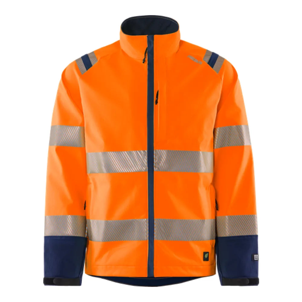 Fristads High Vis Green Stretch Jack Klasse 3 4647 Gstp High Vis Oranje Marineblauw